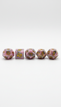 Orchid Metallic Polyhedral Dice Set